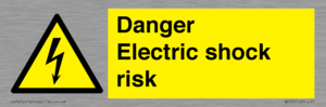 Danger Electric shock risk